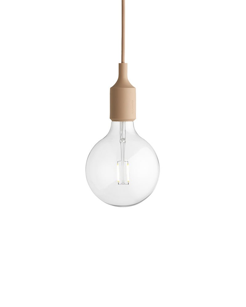 E27 LED - Candeeiro de teto bege